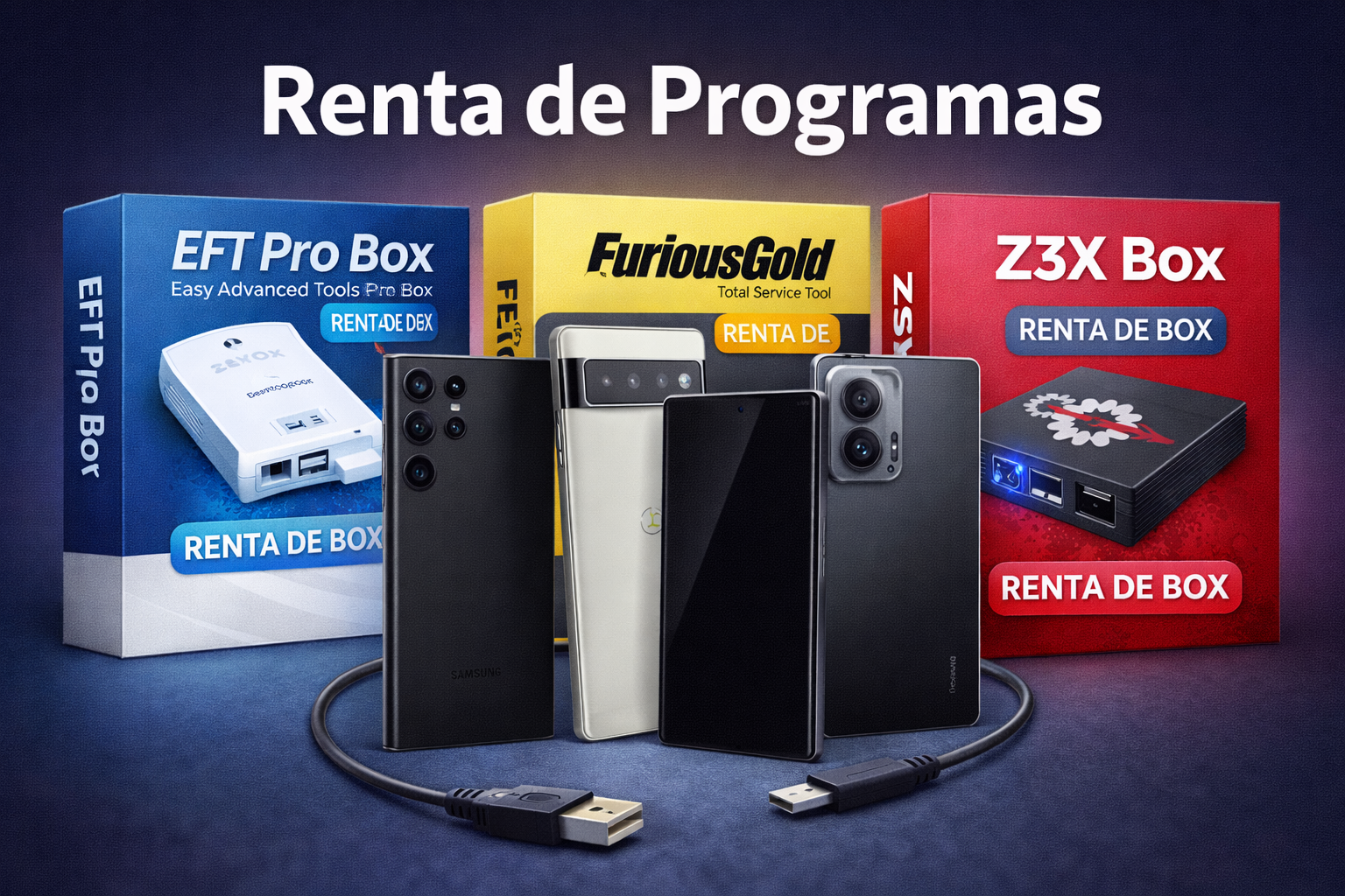 Renta programas para Liberar Celulares